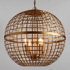 Hand Welded By Skilled Metalworkers With A Contemporary Grid Design Our Exclusive Open Globe Chandelier Bring Gold Light Fixture Home Decor Kitchen Home Decor