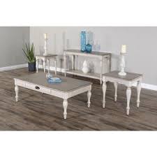 Half moon top stands over three fluted, turned legs with straight stretchers. 16 Narrow Rectangular Vintaged Distressed Off White Accent End Side Table Loomlan