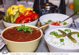 Silvester Fondue Rezept Fur Tomaten Curry Dip Curry Dip Fondue Rezepte Silvester Essen