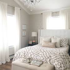 Gray With Slate Gray Accent Wall Green Curtains With Gold Accents Small Master Bedroom Bedroom Decor Bedroom Makeover