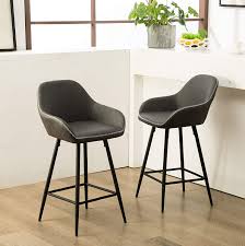 We did not find results for: Gray Set Of 2 Rh Roundhill Furniture Pc281gy Horgen Contemporary Faux Leather Counter Height Dining Chairs Home Kitchen Furniture