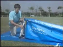 Bestway Splash Frame Pool Set Up Video Youtube