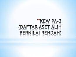 Kew pa 3 daftar aset alih yang bernilai rendah. Taklimat Pinjaman Netbook Hp Ppt Download