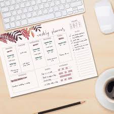 Kiss tan lines good bye 💋. Weekly Planner Pad Red Leaves Notepad Paper Media Stationery Sh