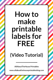 How To Make Printable Labels For Free Using Canva Labels Printables Free Printable Labels Personalized Stickers Labels