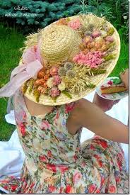 Dried Flowers Flower Fabrics Tea Party Hats Fancy Hats Floral