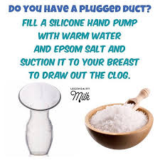 Bust That Clog Milk Bleb With Our Epsom Salt Hack Fill A Haakaa Or Other Silicone Hand Pump With Warm Water Breastfeeding Hand Pump Breastfeeding And Pumping