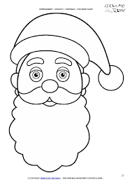 Santa claus face coloring page. Free Santa Face Coloring Page Santa Claus 27