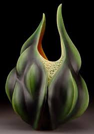 Andy Rogers Pod Variety Of Decoration Techniques Including Glaze Terra Sig Arcrylic Paint And Airbrushing Organic Ceramics Pottery Art Ceramic Sculpture