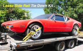 Maybe you would like to learn more about one of these? Amazon Com Trekassy 2 X 144 Wheel Net Car Tie Down Straps Heavy Duty With Snap Hooks 3333lbs Safe Working Load 4 Pack Ratchet For Trailers With 6tire Straps 4 Axle Straps Tools