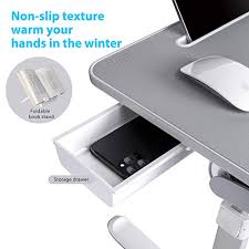 I added compartments to the design because i encounter computer accessories issue such as monitor stand with drawer thingiverse. Laptop Bed Tray Desk Saiji Adjustable Laptop Stand For Bed Foldable Laptop Table With Storage Drawer For Eating Working Writing Gaming Drawing Gray X Large Pricepulse