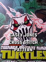 Casey Jones Mask Cross Stitch Pattern