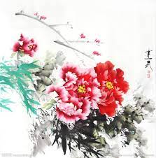 唯有牡丹真国色 花开时节动京城 仇建民国画牡丹 国画 牡丹 peonies floral wreath floral decor