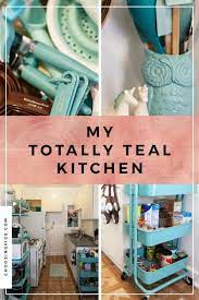 See more ideas about teal kitchen, teal kitchen decor, turquoise kitchen. My Totally Teal Kitchen Choosing Figs Teal Kitchen Teal Kitchen Decor Teal Home Decor
