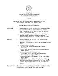 15 contoh surat pemberitahuan versi papan pengumuman dan via email. Doc Sk Pengurus Ukm Um Tahun Erdin Jabal Nur Academia Edu