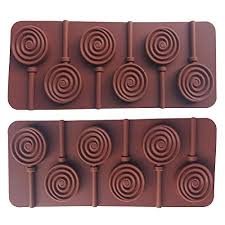 This will make your finished truffles neater. Axesickle 2pcs Silicone Lollipop Mold Diy Silicone Mould Round Chocolate Molds And Plastic Rod Diy Silicone Molds Lollipop Molds Diy Lollipop Mould