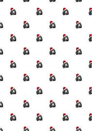 The finishing touch on the perfect gift is just a printer away. A4 A3 Cocker Spaniel Black And White Dog With Santa Hat Etsy Christmas Wrapping Paper Gifts Black And White Dog