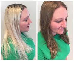 Platinum Bleach Blonde To A Natural Dark Blonde I Used A Neutral Protein Filler In Color Mixture Wella 8n And Natural Dark Blonde Bleached Hair Bleach Blonde