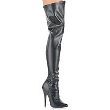 Black Vinyl Thigh High Dominatrix Mens Drag Crossdresser Hooker Boots 13 14  15 | eBay