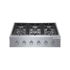 The rectangular cutout, the hole in the countertop holding your cooktop, is just slightly smaller than the dimensions of the cooktop's surface. Bosch Gas Cooktop 18 000 Btu 6 Burners 36 In Stainless Steel Rgm8658uc Rona