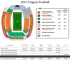 Virginia Football Stadium Seating Chart Google Search