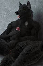 Black wolf fursuit