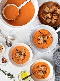 A great way to use up those extra tomatoes from the garden. Creamy Tomato Soup Recipe Love And Lemons