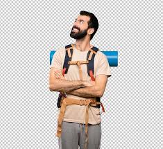 صورة رجل مسافر يبحث عن شيء ما مبتسم مفرغه Png 2020 مكتبة الفوتوشوب In 2020 Man Looking Up Men Looks Man
