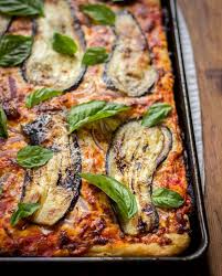 Sicilian Pizza With Eggplant Recipes Noshon It Eggplant Recipes Vegetarian Eggplant Recipes Eggplant Pizza Recipes