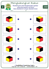 Belajar sambil bermain untuk anak tk balita menghitung angka 1 10. Asah Otak Anak Dengan Kubus Warna Worksheet 2 Printable Worksheet