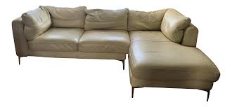 The sofa sections off in three segments, the smallest part existing in the middle. Nicoletti For Design Within Reach Sectional Sofa Chairish
