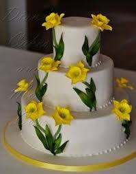 Daffodil Wedding Cake By Diane S Cakes Daffodil Wedding Daffodil Cake Cake