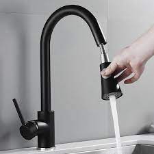 Kitchen mixer taps have attractive appearance and are quite functional. Kitchen Sink Mixer Taps Pull Out Spray Single Lever Swivel Spout Brass Tap Black Ebay