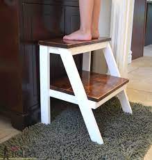 Personalized kid's stool it is a personalized kid's stool that is made of structural wood and is great for nursery. Kid S Step Stool Her Tool Belt
