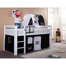 lit mezzanine avec tente de jeu design pirate bett ideen bett kleinkind mobel