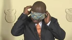 President of the republic of south africa. South African President Cyril Ramaphosa Mocked Over Face Mask Struggles Bbc News