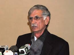 Image result for Pervez Khattak media talk in lahore march 7 photos