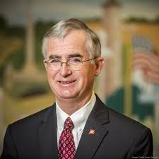 David Bohne, CEO of Broadway Bank has an eye