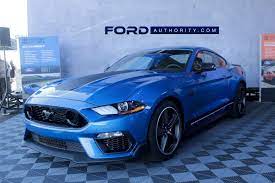 2021 Ford Mustang Mach 1 Live Photo Gallery Ford Authority Stangbangers Blue Mustang Mustang Mach 1 Mustang