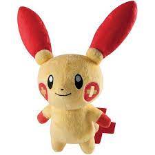 Pokemon Tomy Uk Plusle 8in Basic Plush Walmart Com Pokemon Plush Pokemon Toy Pokemon Dolls