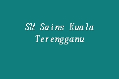 Sekolah menengah sains sultan mahmud (lebih dikenali sebagai sesma) merupakan salah sebuah sekolah berasrama penuh di malaysia.sekolah ini terletak di wakaf tembesu, kuala terengganu iaitu di antara sekolah menengah teknik lapangan terbang dan sekolah menengah teknik wakaf tembesu. Sm Sains Kuala Terengganu Sekolah Asrama Penuh In Kuala Terengganu