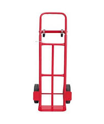 Don't be fooled by this lightweight, low profile collapsible hand cart because the strong aluminum frame handles up to a 440 lb. Safco Convertible Heavy Duty Hand Truck 4086r Hand Trucks Safco Trucks