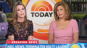 Sign up for our today newsletters! Today Hosts React To Matt Lauer Sexual Assault Claim Deadline