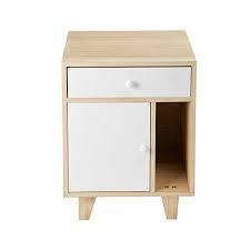 Elle est dotée de deux tiroirs à poignées. Table De Chevet Un Tiroir