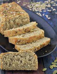 Jowar Rajgira Banana And Chia Seeds Bread Recipe Recipe Easy Baking Recipes Dairy Free Bread Banana Bread Recipes