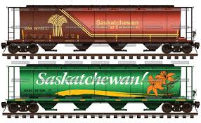 Two Hopper Cars In Livery Of Government Of Saskatchewan Model Trains Train Saskatchewan