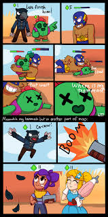 He has moderate health and a high damage output. Fanart When You Play Duo Showdown With Randoms Brawlstars