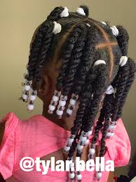 Kinky twist $145 and up. Twist Beads Natural Hair Kids Kids Hairstyles Natural Hairstyles For Kids Kids Hairstyles Girls