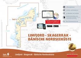 paper chart set 6 denmark limfjord skagerrag danish northern coast