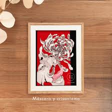 Marco chico natural + print